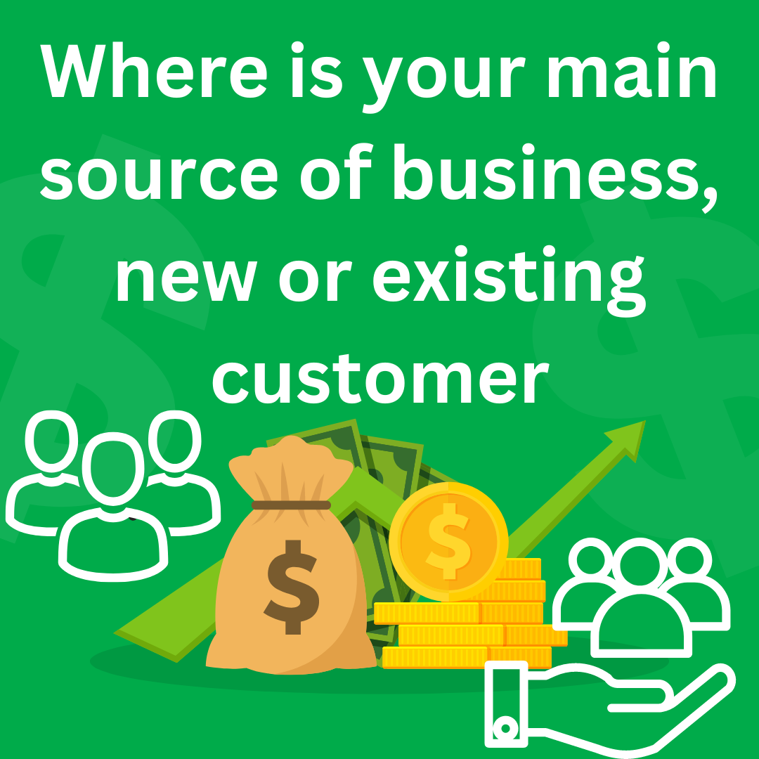 Where is your main source of business, new or existing customer